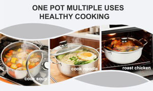 Olla <span class=keywords><strong>de</strong></span> sopa <span class=keywords><strong>de</strong></span> panal antiadherente <span class=keywords><strong>de</strong></span> cerámica <span class=keywords><strong>de</strong></span> gran capacidad, sin productos químicos tóxicos, utensilios <span class=keywords><strong>de</strong></span> cocina caseros saludables sin PFAS - Product Image 3