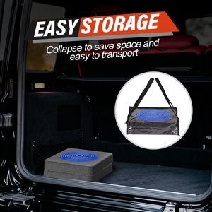 CITICITY 28 Inch Collapsible Traffic Safety Cones with Black Base, Blue Pop-up Cones with Reflective Collars for Road Safety - Product Image 5