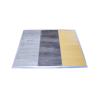 Dalles de sol de danse emboîtables antidérapantes en vinyle, surface en plastique PP + PVC, design moderne, portables pour la pratique à domicile