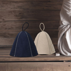 Chapeau de sauna unisexe en feutre coloré quatre saisons avec logo brodé - Product Image 2