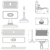 Chauffe-céramique infrarouge électrique Laiyuan 220V 1000W de forme incurvée pour thermoformage