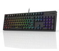 Nouveau clavier mécanique HyperX alliage Mars 2 104 touches pleine taille rétro-éclairage rvb modèle de base mécanique clavier de jeu pour PC