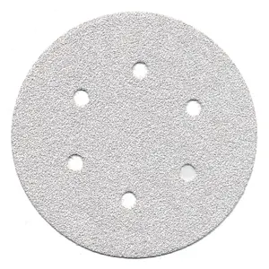 China Manufacturer Round White Sand Abrasive Sanding Disc for Wood / Varnish / Metal / Plastic