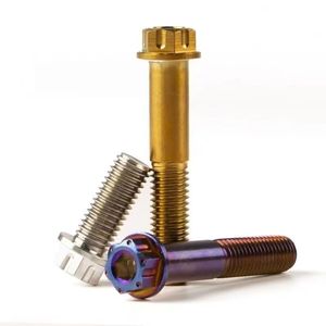 M6/M8 M10 <span class=keywords><strong>Titanium</strong></span> Legering Flens Bloemvormige Schroeven Gebrande Rem Motorfiets Modificatie Bevestiging Anodiseren Gekleurde Boutjes - Product Image 4