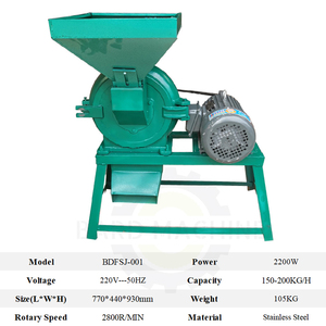Moinho de Farinha de Milho Automático para Uso Comercial e Doméstico, Portátil para Trituração Agrícola com Motor como Componente Principal - Product Image 2