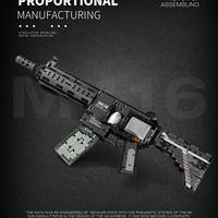Reobrix 77004 Pistola Deportiva Automática, Rifle, Francotirador, Juguete de Construcción de Plástico ABS, Juego de Ladrillos de Construcción para Niños de 5 a 7 Años