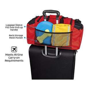 Çevre dostu en iyi depolama aperatif gıda oyuncak aksesuarları kiti bagaj küçük Pet çanta Tote kedi köpek seyahat çantası ile kase - Product Image 4