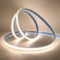 Bande lumineuse LED COB Super brillante 220V, haute sécurité, 288 diodes/m, barre lumineuse Flexible COB pour l'extérieur, étanche, bande lumineuse + prise