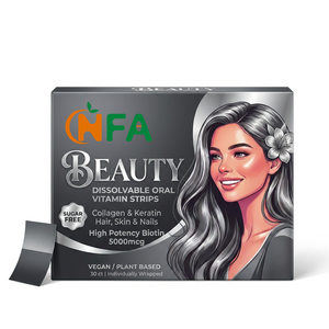 Venta Directa de Fábrica: Tiras de Vitaminas Orales Disolubles sin Azúcar para un Cabello, Piel y Uñas Más Fuertes, Biotina de Alta Potencia - Product Image 1