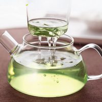 Théière en verre soufflé à la main de style nordique 600ml 800ml, compatible avec les plaques de cuisson, théière classique pour thé en vrac et thé fleuri avec infuseur