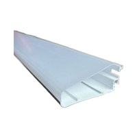 Tube en acrylique PC opale blanc de marque LS, diffuseur en plastique extrudé pour éclairage LED/fluorescent, service de découpe personnalisé CN/GUA