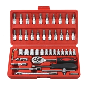 Chất lượng cao Ratchet cờ lê thiết lập 46 pcs ổ cắm công cụ thiết lập - Product Image 1