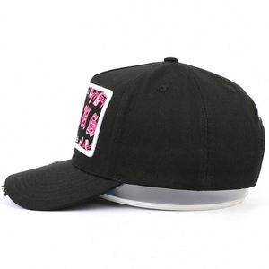 High Quality 5 Panel Custom 100% Cotton Distressed High Profile Embroidery Patch Dad <b>Hat</b> Baseball <b>Hats</b> With Satin Lining - Product Image 3