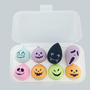 Éponges de <span class=keywords><strong>maquillage</strong></span> personnalisées en mousse polydrophlique sur le thème de la <span class=keywords><strong>Halloween</strong></span>, en forme de citrouille et de <span class=keywords><strong>chauve</strong></span>-<span class=keywords><strong>souris</strong></span>, 20 pièces - Product Image 3