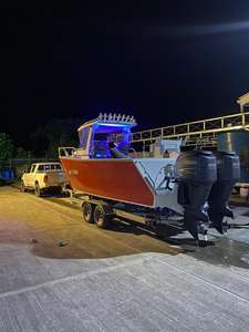 Bateaux à cabine centrale en aluminium de 6.85m, coque en V profond, style de vie familial, yacht de luxe, bateau de pêche avec moteur hors-bord à vendre - Product Image 3