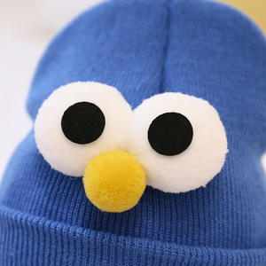 Nouveau chapeau en laine mignon pour <span class=keywords><strong>chat</strong></span> frère pour bébé garçons filles hiver <span class=keywords><strong>tricot</strong></span> enfants 3-24 mois personnalité tendance dessin animé chapeau - Product Image 5