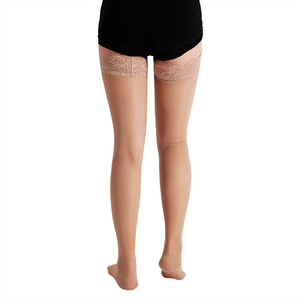 20-30mmhg Ultra-Mince Avec Dentelle Pression Médicale Anti-Thrombose Chaussettes Prévenir Les Varices Chaussettes Cuisse Haute Enveloppé Toe - Product Image 3