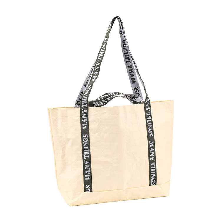 Eco friendly waterproof pp woven shopping bag recyclable laminated pp woven tote bag