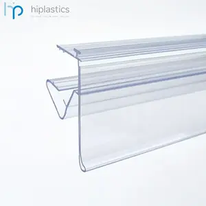 Hiplastics OANTL39 الجملة البلاستيك علامة PVC حامل مقذوف الجرف حافة البيانات الشريط سعر القناة