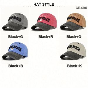 หมวกแก๊ปปักลาย 3 มิติ แบบขายส่ง หมวกเบสบอลแบบ Snapback ปักโลโก้ตามสั่ง ผ้าฝ้าย 100% หมวกเบสบอลสองสี - Product Image 5
