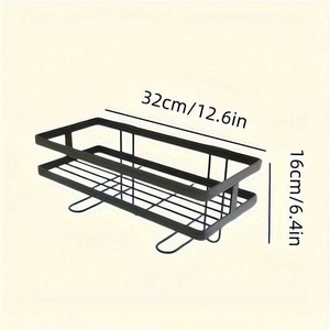 Estante de esquina sin perforaciones para inodoro, organizador de artículos de baño, estante multifuncional para tanque de agua, almacenamiento de doble capa de aleación de zinc - Product Image 1