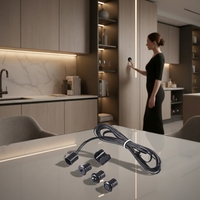 Interrupteur intelligent à capteur de lumière pour armoire, DC 12V 24V, contrôleur de bande LED à détection IR par geste de main, dimmable, pour cuisine et placard