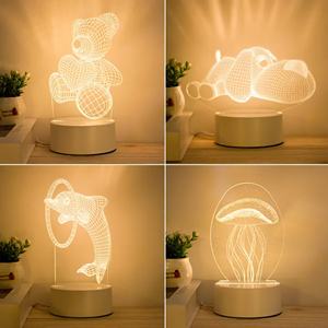 Lumière de nuit 3D créative personnalisable, lumière de Noël, décoration de chambre - Product Image 4