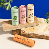Tube de déodorant, tube de baume à lèvres recyclable, emballage en tube de carton, conteneur de déodorant biodégradable