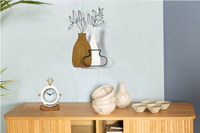 Décor mural en bois suspendu nouvelle forme de voiture de livraison décor mural de fleurs en bois blanc antique pour la vente en gros
