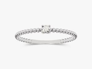 Bague élégante ronde en diamant Moissanite pour femmes bijoux de mariée en argent 925 de luxe bague de fiançailles fournisseur en gros - Product Image 3