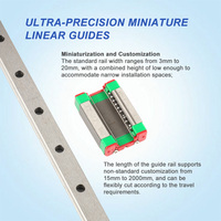 Rail de guidage linéaire HIWIN MGN9C en acier à roulement de haute précision 1000 mm Garantie 1 an Système moteur PLC avec boîte de vitesses 1 kg