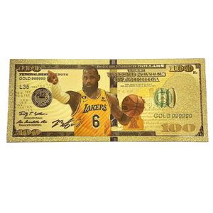 5 Modelos de Billetes de <span class=keywords><strong>LeBron</strong></span> James de Nice America, Bañados en Oro de 24k, para Regalos - Product Image 5