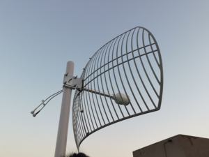 高增益远距离3G 4G Lte 2 * 24dbi 1700-2700MHz室外定向MIMO网格抛物面天线 - Product Image 6