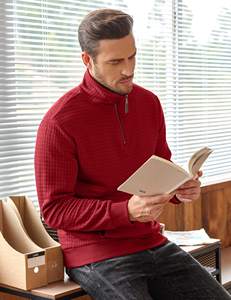 Sudadera con estampado de gofres bordado personalizado para hombre, sudadera con media cremallera, sudadera informal con capucha y bolsillo, conjunto de manga larga - Product Image 6