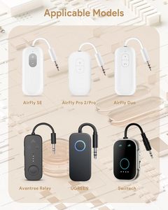 Estuche Rígido para AirFly SE/Pro <span class=keywords><strong>V2</strong></span>/Pro/<span class=keywords><strong>Duo</strong></span>, Avantree Relay/1Mii Transmisor/Receptor Inalámbrico Bluetooth, Bolsa de Transporte Portátil - Product Image 2