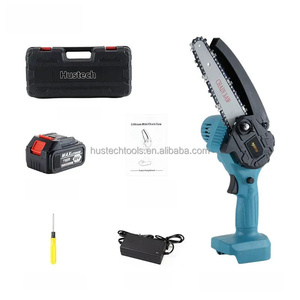 Mini tronçonneuse à poignée supérieure 6 pouces, électrique, moteur 800W, 2 batteries 3000mAh, sans fil, pour bricolage, camping, coupe de branches, usage industriel, garantie 3 ans - Product Image 5