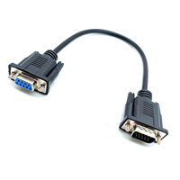 Cable de dispositivo de computadora RS232 de 4,5mm, VGA macho a DB9 hembra, chaqueta de PVC con blindaje trenzado DB9F a HD15M en Stock