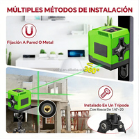 Niveau laser rotatif de qualité industrielle et DIY, faisceau vert, portée 50m, auto-nivelant, réglage de la luminosité, Pineng PN-YQ2002G