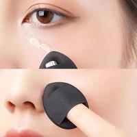 100 Stück Neues Design Reisegröße Kosmetik-Foundation Finger-Detail Gesichts-Concealer Professioneller Mikrofaser Mini-Make-up-Puff