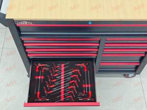 Chariot à outils industriel à roulettes avec armoire en acier pour atelier automobile, 12 tiroirs, 471 pièces, Caja De Herramientas - Product Image 4