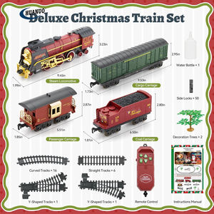 Jouets de <span class=keywords><strong>train</strong></span> télécommandés pour enfants <span class=keywords><strong>avec</strong></span> lumière de fumée et son pour le tour de l'arbre - Product Image 3