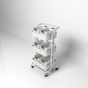 Kệ Kemige Lưu Trữ Kệ Kho Kệ Điều Chỉnh Kệ Đơn Vị Với Bánh Xe - Product Image 1