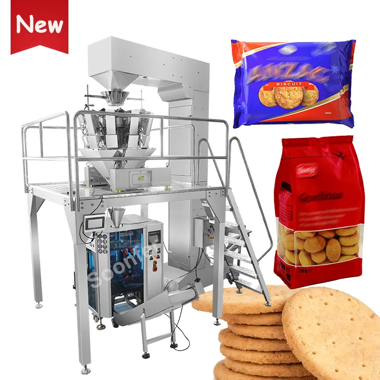 Multi-Head Weger Snack Food Popcorn Verpakkingsmachine Volautomatische Granule Biscuit Verpakkingsmachine