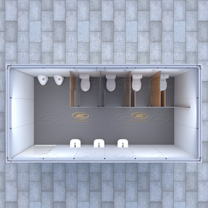 Container Prefabbricato Intelligente e Personalizzabile da 40ft e 20ft, Bagno e Doccia Portatile di Lusso Economico - Product Image 5