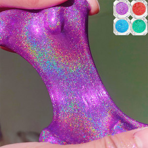 Poudre de paillettes holographiques argentées effet arc-en-ciel Mcess en gros, pigment holographique <span class=keywords><strong>extra</strong></span> fin brillant pour peintures automobiles <span class=keywords><strong>et</strong></span> slime - Product Image 5