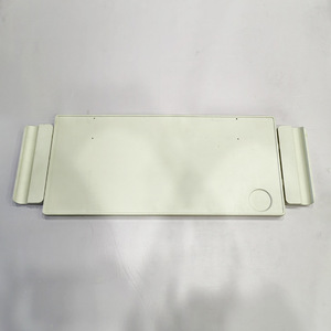Plateau repas pour personnes âgées alitées, en ABS blanc, taille personnalisable, avec porte-gobelet - Product Image 3
