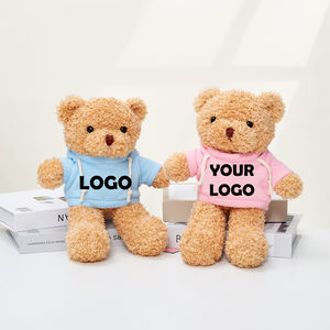 Hadiah Promosi Berkualitas Tinggi Boneka Hewan Lucu Plushies Logo Kustom Boneka Beruang Teddy dengan Kaos Berkerudung - Product Image 6