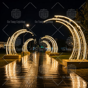 Giant Valentine Arch Light IP65 Waterproof Outdoor LED Decoration with Customized Size for Theme Park and Holiday Projects - Product Image 4