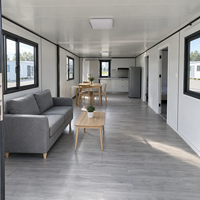 Maison conteneur standard de 20 pieds, isolée et préfabriquée, pour bureau, chantier et dortoir