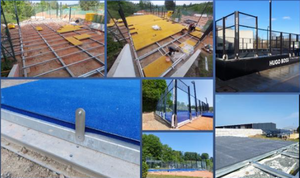 Equipo de cancha de tenis de Pádel para interiores y exteriores de alta calidad movible Canchas panorámicas ajustables Fabricante Proveedor - Product Image 5